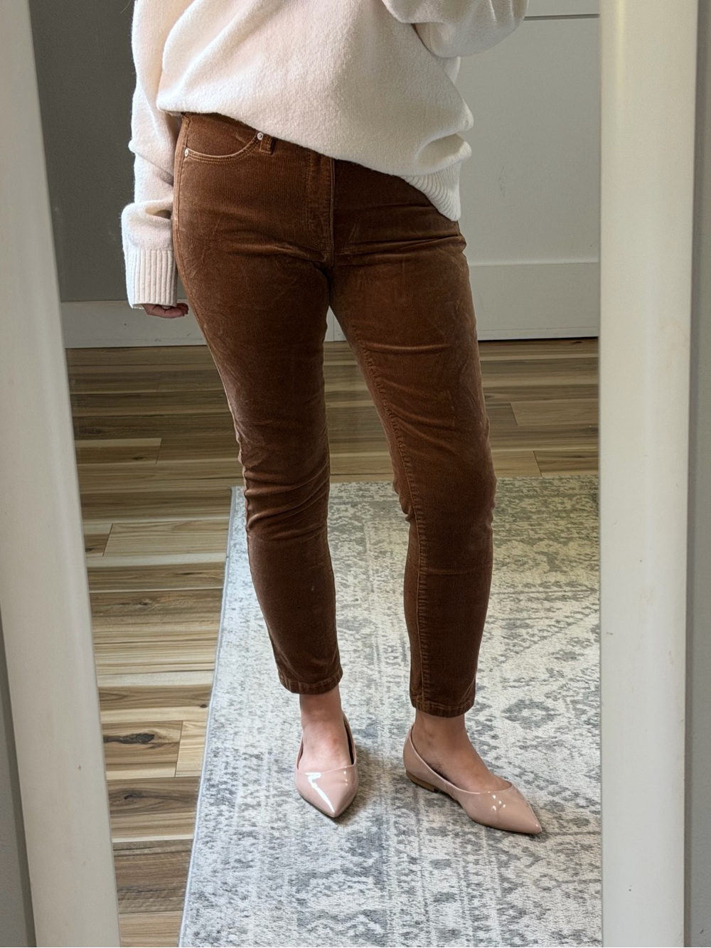 Banana Republic Women's Golden Brown Skinny Corduroy Pants
